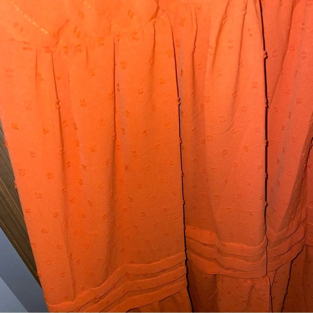 Amazon Orange Flutter Sleeve Maxi Dress - New - Picture 6 of 7